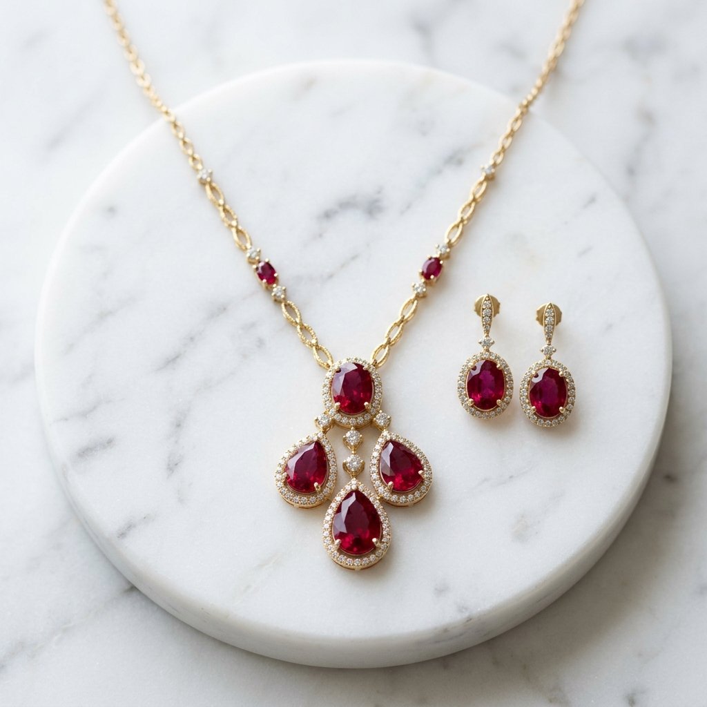 Manjari Collection - Ruby necklace